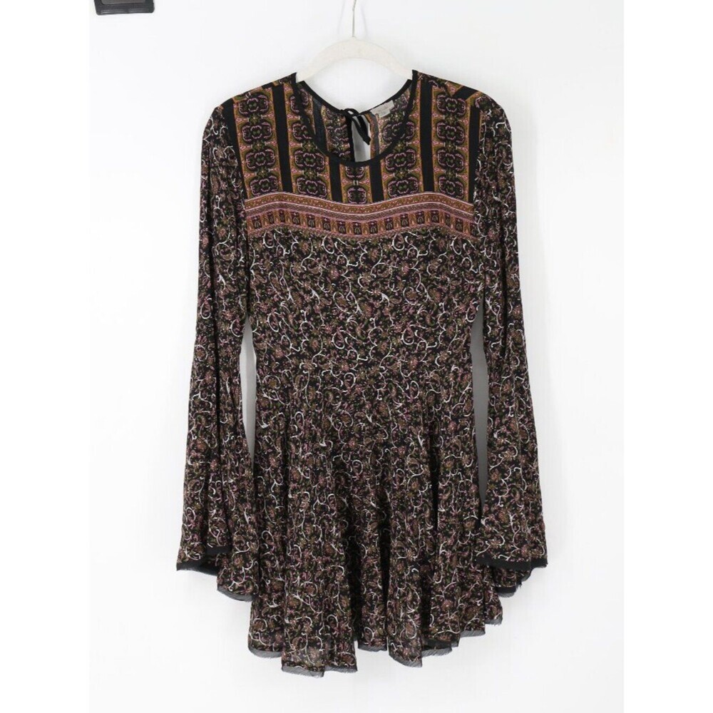 Ecote Urban Outfitters Women's Dress Size 2 Boho Bohemian Bell Sleeve Witchy